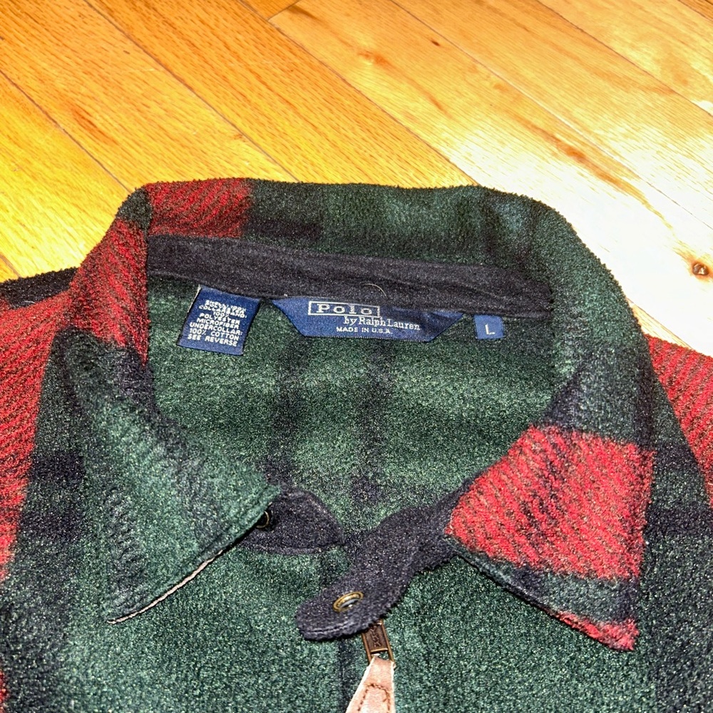 Vintage Polo Sport Polartec Fleece tartan - Picture 11 of 11